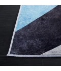 Safavieh Tacoma Dark Grey / Turquoise TAC837 6 ft. X 6 ft. Square Rug