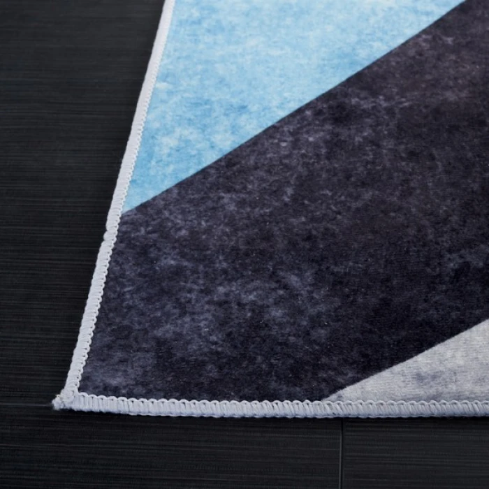 Safavieh Tacoma Dark Grey / Turquoise TAC837 2 ft. 6 in. X 8 ft. Runner Rug