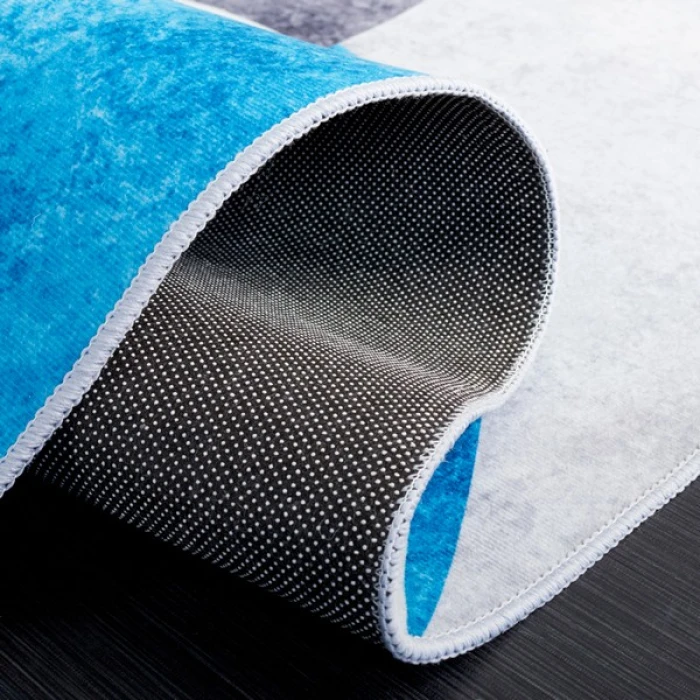 Safavieh Tacoma Dark Grey / Turquoise TAC837 2 ft. 6 in. X 8 ft. Runner Rug