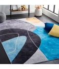Safavieh Tacoma Dark Grey / Turquoise TAC837 3 ft. X 5 ft. Rectangle Rug