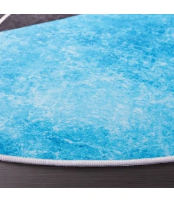 Safavieh Tacoma Dark Grey / Turquoise TAC837 6 ft. X 6 ft. Round Rug