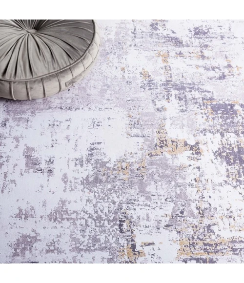 Safavieh Tacoma Grey / Gold TAC863 6 ft. X 6 ft. Square Rug