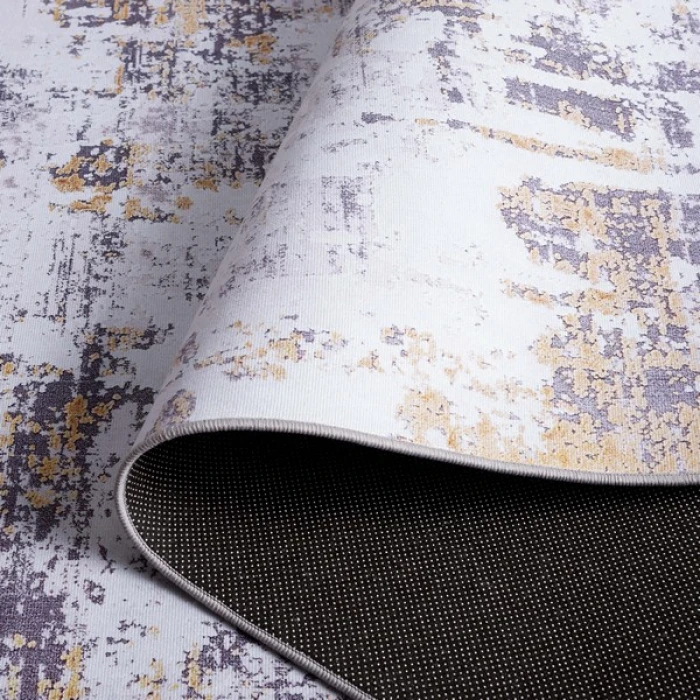 Safavieh Tacoma Grey / Gold TAC863 2 ft. 6 in. X 8 ft. Runner Rug