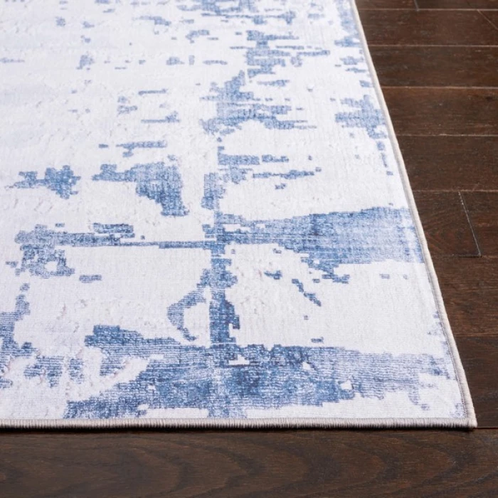 Safavieh Tacoma Grey / Navy TAC864 2 ft. 6 in. X 8 ft. Runner Rug