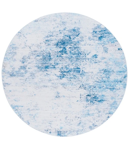 Safavieh Tacoma Beige / Turquoise TAC943 6 ft. X 6 ft. Round Rug