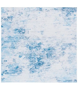 Safavieh Tacoma Beige / Turquoise TAC943 6 ft. X 6 ft. Square Rug