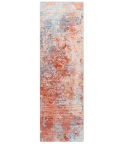 Safavieh Tacoma Rust / Aqua TAC943 2 ft. 6 in. X 8 ft. Runner Rug