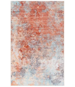 Safavieh Tacoma Rust / Aqua TAC943 9 ft. X 12 ft. Rectangle Rug
