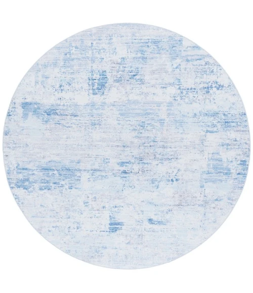 Safavieh Tacoma Grey / Light Blue TAC944 6 ft. X 6 ft. Round Rug
