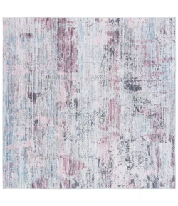 Safavieh Tacoma Plum / Green TAC944 6 ft. X 6 ft. Square Rug