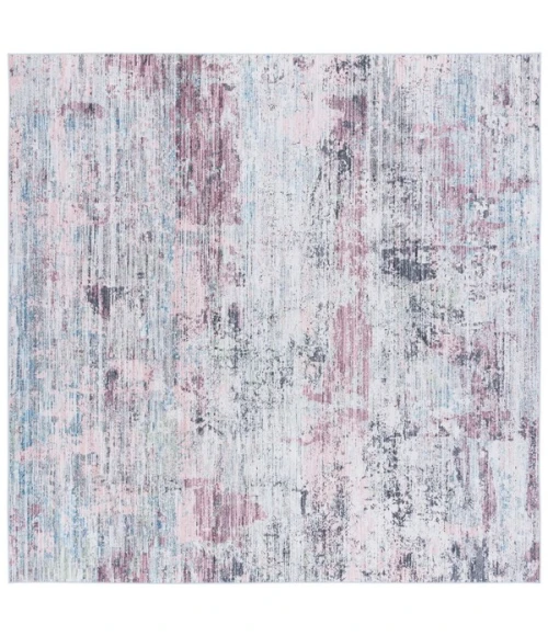 Safavieh Tacoma Plum / Green TAC944 6 ft. X 6 ft. Square Rug