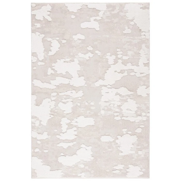 Safavieh Trends Beige / Ivory TRD100 6 ft. 7 in. X 9 ft. Rectangle Rug