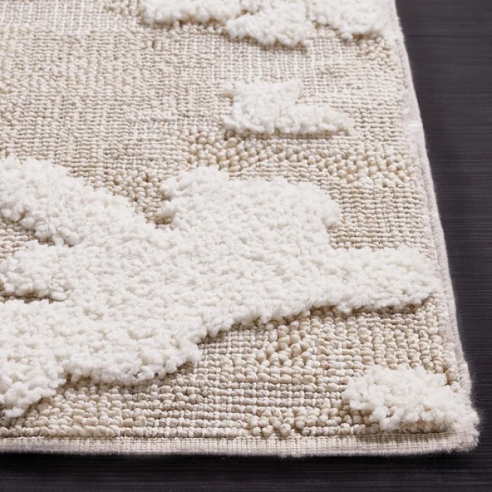 Safavieh Trends Beige / Ivory TRD100 6 ft. 7 in. X 9 ft. Rectangle Rug