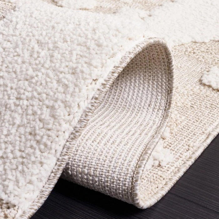 Safavieh Trends Beige / Ivory TRD100 6 ft. 7 in. X 9 ft. Rectangle Rug