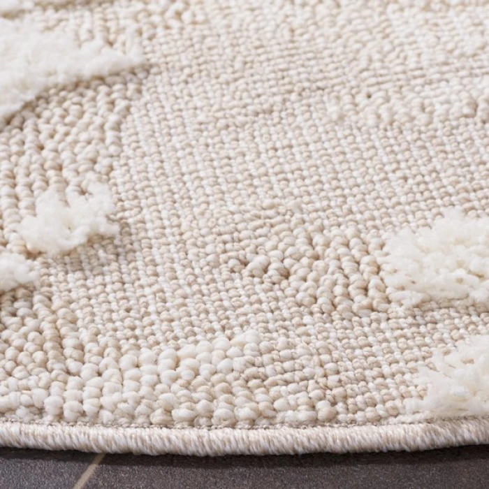 Safavieh Trends Beige / Ivory TRD100 5 ft. 3 in. X 5 ft. 3 in. Round Rug