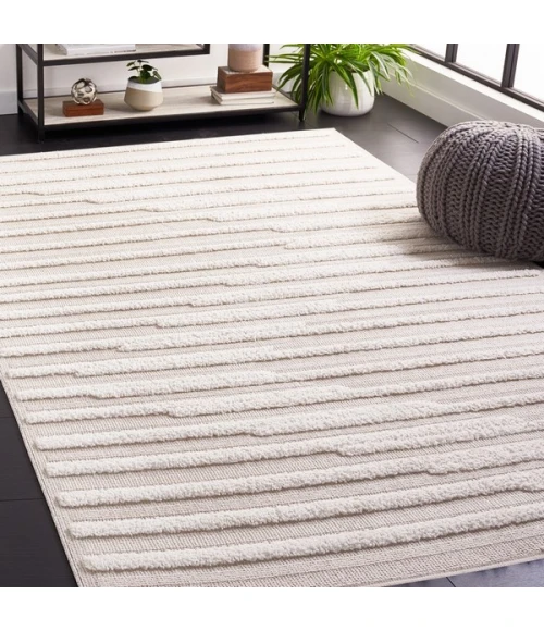 Safavieh Trends Beige / Ivory TRD102 6 ft. 7 in. X 6 ft. 7 in. Square Rug