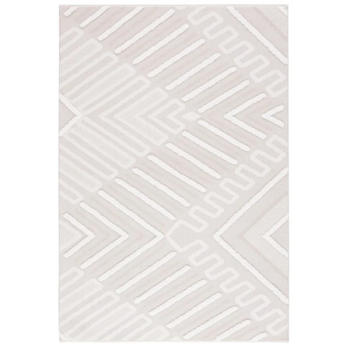 Safavieh Trends Beige / Ivory TRD104 5 ft. 3 in. X 7 ft. 6 in. Rectangle Rug