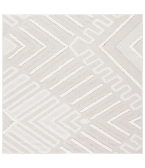 Safavieh Trends Beige / Ivory TRD104 6 ft. 7 in. X 6 ft. 7 in. Square Rug
