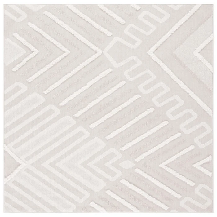 Safavieh Trends Beige / Ivory TRD104 6 ft. 7 in. X 6 ft. 7 in. Square Rug