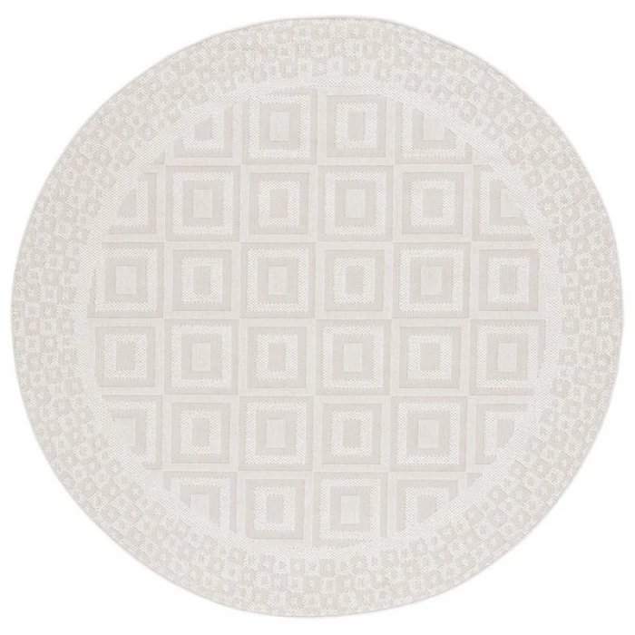 Safavieh Trends Beige / Ivory TRD106 6 ft. 7 in. X 6 ft. 7 in. Round Rug