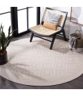 Safavieh Trends Beige / Ivory TRD106 6 ft. 7 in. X 6 ft. 7 in. Round Rug