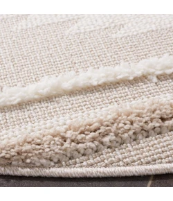 Safavieh Trends Beige / Ivory TRD110 6 ft. 7 in. X 6 ft. 7 in. Round Rug