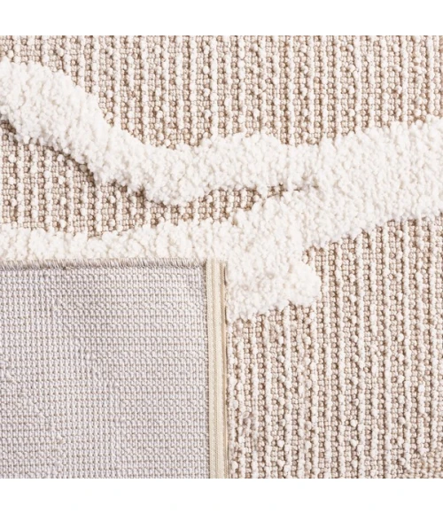 Safavieh Trends Beige / Ivory TRD112 5 ft. 3 in. X 5 ft. 3 in. Square Rug