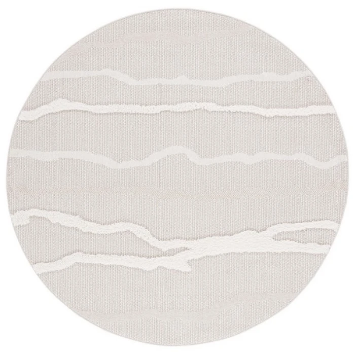 Safavieh Trends Beige / Ivory TRD112 9 ft. X 9 ft. Round Rug