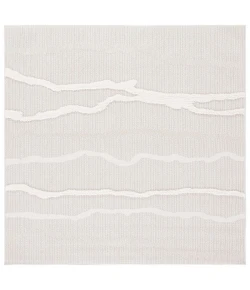 Safavieh Trends Beige / Ivory TRD112 5 ft. 3 in. X 5 ft. 3 in. Square Rug