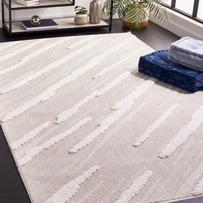 Safavieh Trends Beige / Ivory TRD118 6 ft. 7 in. X 6 ft. 7 in. Square Rug