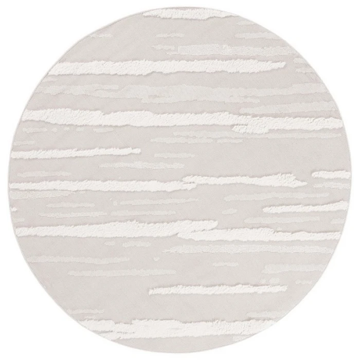Safavieh Trends Beige / Ivory TRD118 6 ft. 7 in. X 6 ft. 7 in. Round Rug