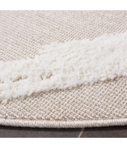 Safavieh Trends Beige / Ivory TRD118 6 ft. 7 in. X 6 ft. 7 in. Round Rug