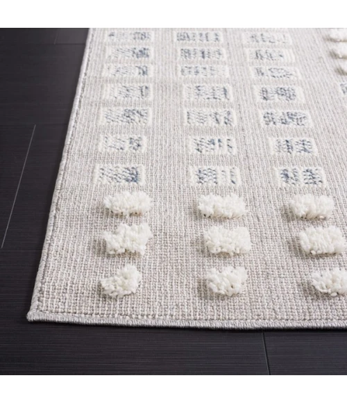 Safavieh Trends Grey / Ivory TRD122 6 ft. 7 in. X 6 ft. 7 in. Square Rug