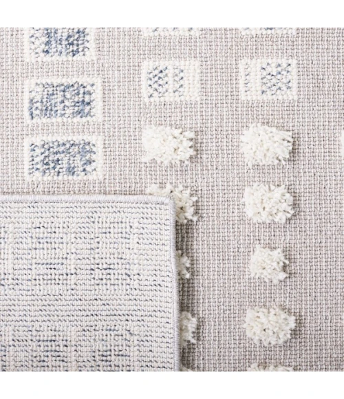 Safavieh Trends Grey / Ivory TRD122 6 ft. 7 in. X 6 ft. 7 in. Square Rug