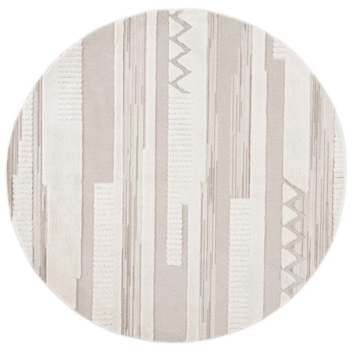 Safavieh Urban Ivory / Beige URB200 6 ft. 7 in. X 6 ft. 7 in. Round Rug