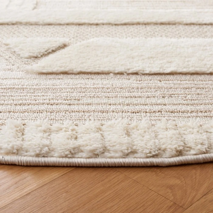 Safavieh Urban Ivory / Beige URB200 6 ft. 7 in. X 6 ft. 7 in. Round Rug