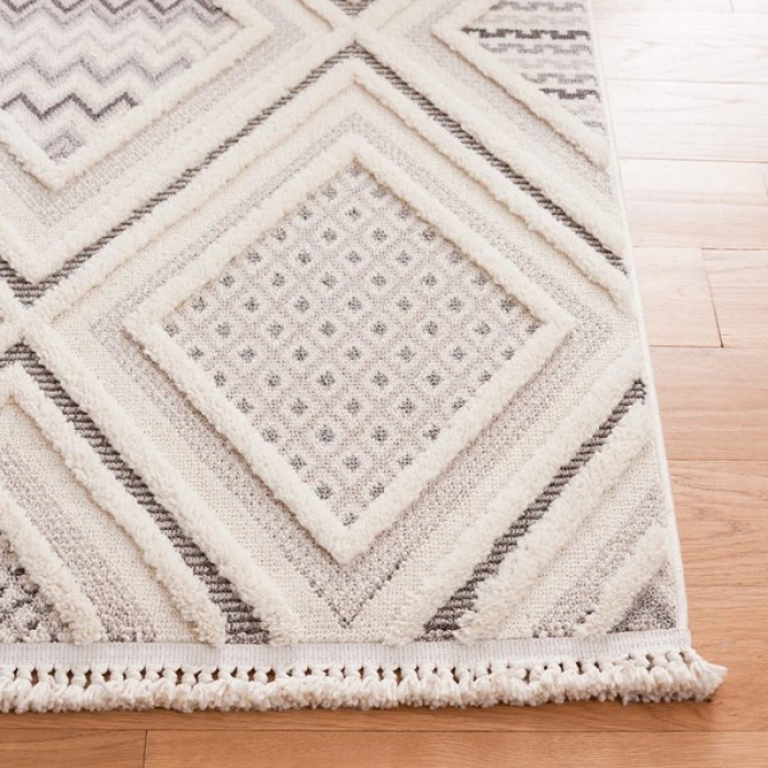 Safavieh Urban Grey / Ivory URB202 6 ft. 7 in. X 6 ft. 7 in. Square Rug