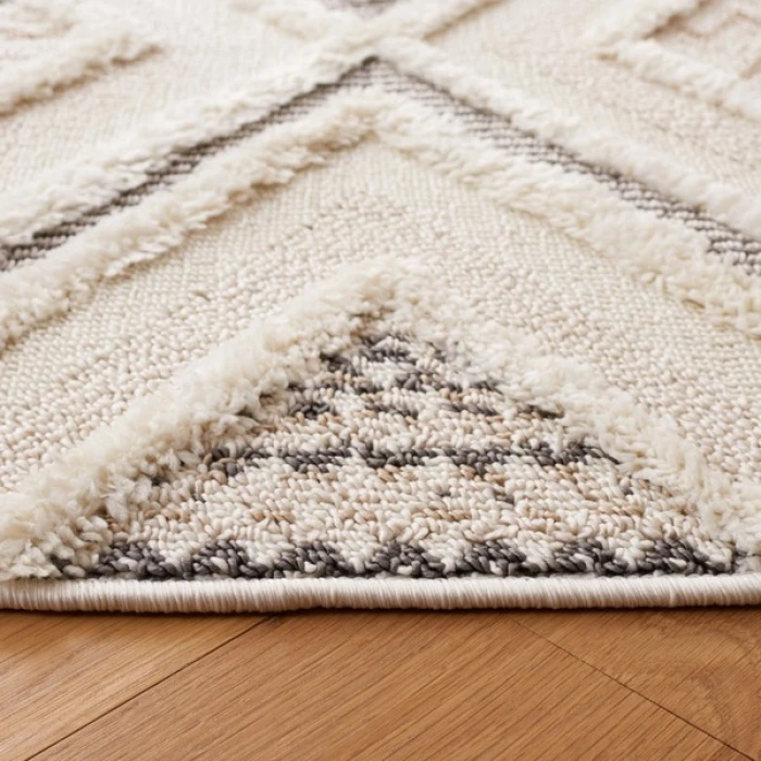 Safavieh Urban Grey / Ivory URB202 6 ft. 7 in. X 6 ft. 7 in. Round Rug