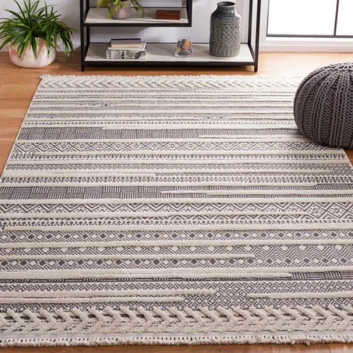 Safavieh Urban Grey / Ivory URB204 8 ft. X 10 ft. Rectangle Rug