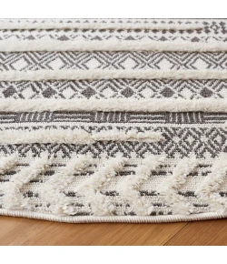 Safavieh Urban Grey / Ivory URB204 6 ft. 7 in. X 6 ft. 7 in. Round Rug