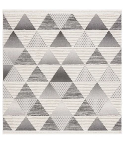 Safavieh Urban Grey / Ivory URB206 6 ft. 7 in. X 6 ft. 7 in. Square Rug