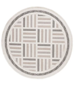 Safavieh Urban Beige / Ivory URB212 6 ft. 7 in. X 6 ft. 7 in. Round Rug