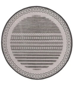Safavieh Urban Grey / Light Grey URB214 6 ft. 7 in. X 6 ft. 7 in. Round Rug