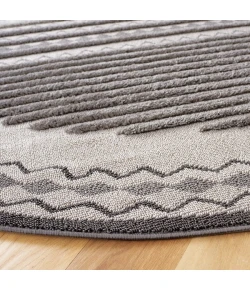 Safavieh Urban Grey / Light Grey URB214 6 ft. 7 in. X 6 ft. 7 in. Round Rug