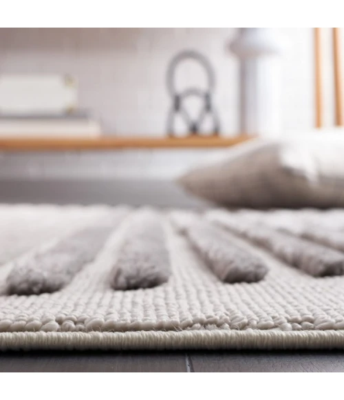 Safavieh Urban Grey / Light Grey URB216 6 ft. 7 in. X 6 ft. 7 in. Square Rug