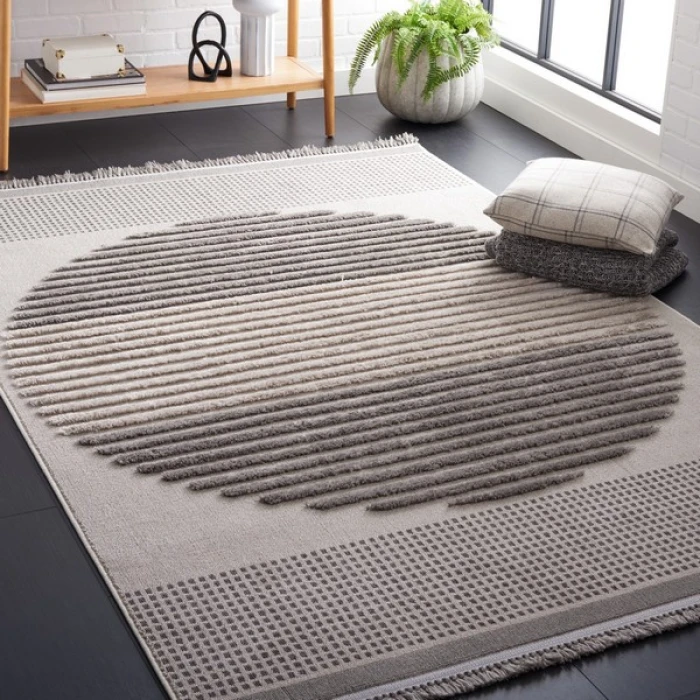 Safavieh Urban Grey / Light Grey URB216 5 ft. 3 in. X 7 ft. 6 in. Rectangle Rug