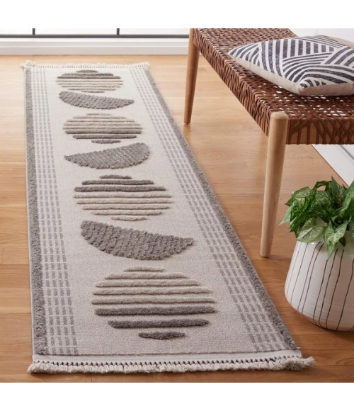 Safavieh Urban Grey / Light Grey URB218 2 ft. 2 in. X 8 ft. Runner Rug