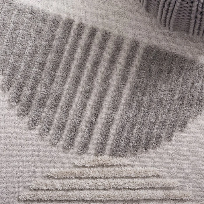 Safavieh Urban Grey / Light Grey URB218 6 ft. 7 in. X 6 ft. 7 in. Round Rug