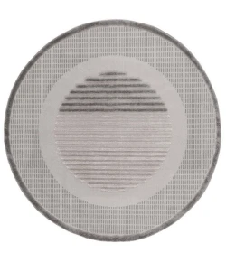 Safavieh Urban Grey / Light Grey URB218 6 ft. 7 in. X 6 ft. 7 in. Round Rug