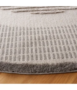 Safavieh Urban Grey / Light Grey URB218 6 ft. 7 in. X 6 ft. 7 in. Round Rug